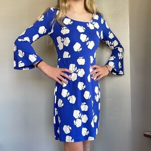 Boden, size 6R (US), bell sleeve jersey dress